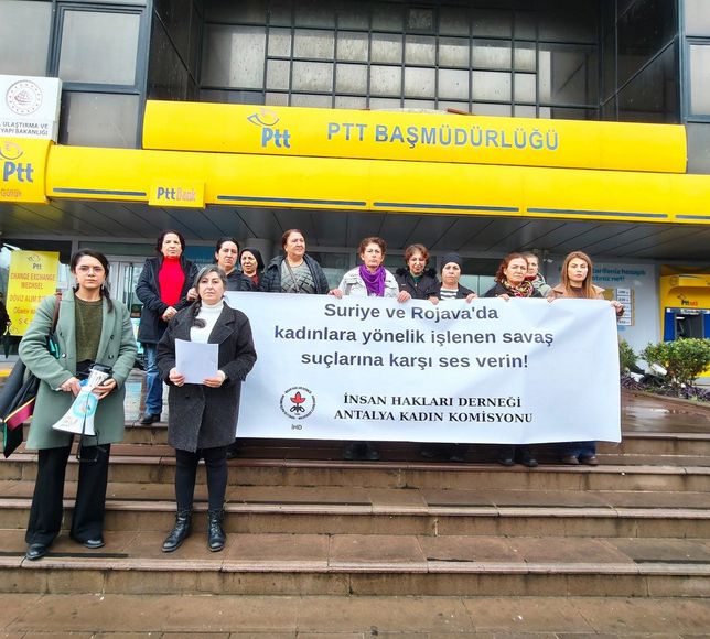 İHD Antalya Kadın Komisyonu’ndan Suriye ve Rojava için acil çağrı