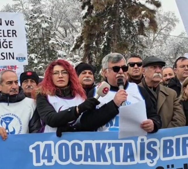 KESK Kayseri Şubeler Platformu insanca yaşam talebiyle iş bırakma eylemi yaptı