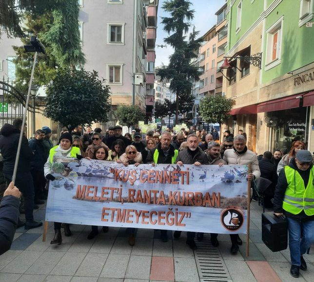 ORÇEV, Ordu Büyükşehir Belediyesi'nin Melet Havzası’nı imara açmasına karşı 8'inci kez protesto yürüyüşü düzenledi