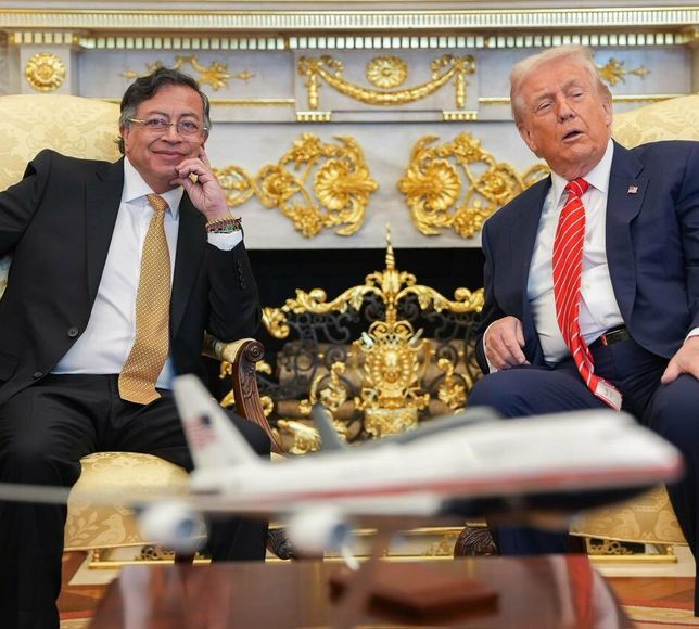 Kolombiya Cumhurbaşkanı Petro ve ABD Başkanı Trump Beyaz Saray'da bir araya geldi