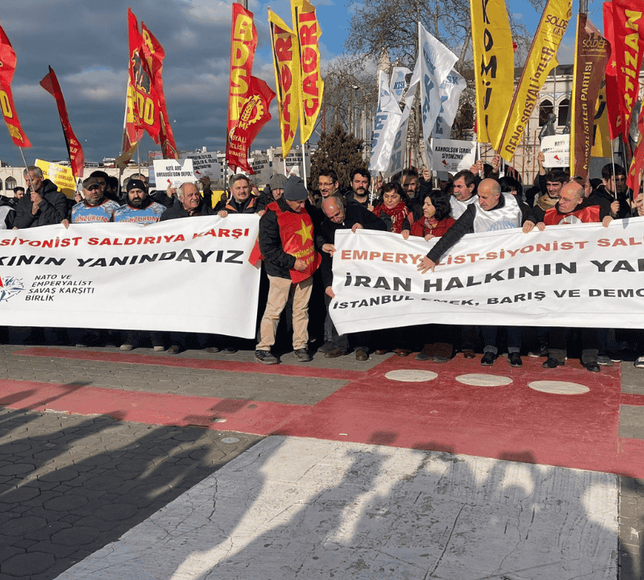 İstanbul'da İran saldırısına protesto: Emperyalizm halklara özgürlük getirmez