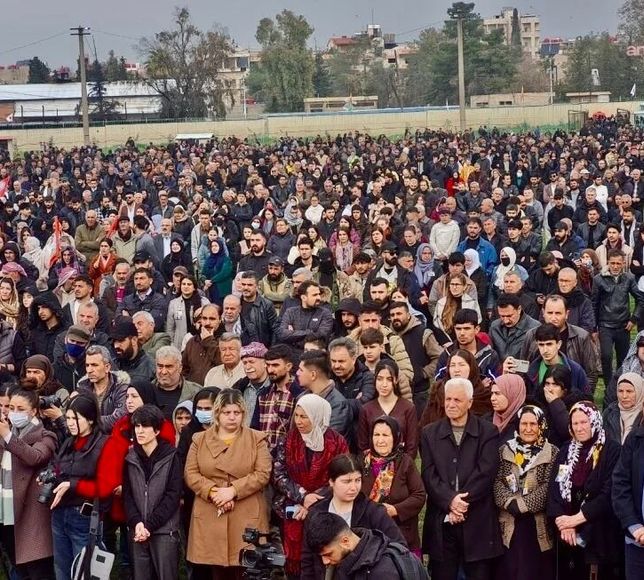 Salih Müslim için Kamışlı’da cenaze töreni düzenlendi