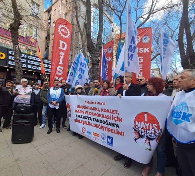 Ankara'da 1 Mayıs çağrısı: Gücümüzün birliğimizden geldiğini Ankara’da Tandoğan Meydanı'nı doldurarak gösterelim