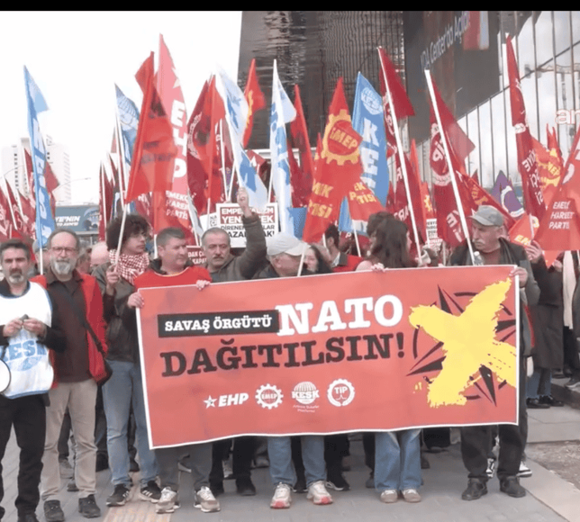 TİP, EMEP, EHP ve KESK’ten “NATO dağıtılsın” eylemi