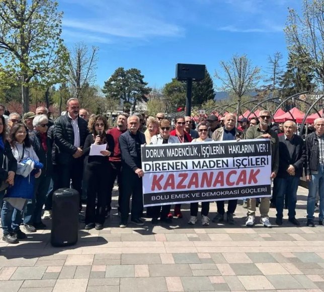 Bolu Emek ve Demokrasi Güçleri'nden maden işçilerine destek çağrısı