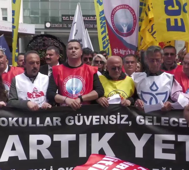 İzmir'de 7 eğitim sendikasından ortak tepki: Okullar güvensiz, önlem alınmalı