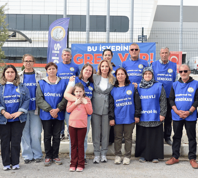 Aylin Nazlıaka, Anneler Günü dolayısıyla grevdeki Temel Conta işçileriyle buluştu