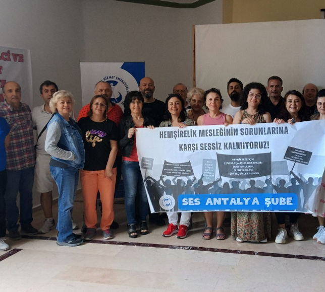 SES Antalya Şubesi: Hemşireleri güçlendirmek, sağlığı güçlendirmektir