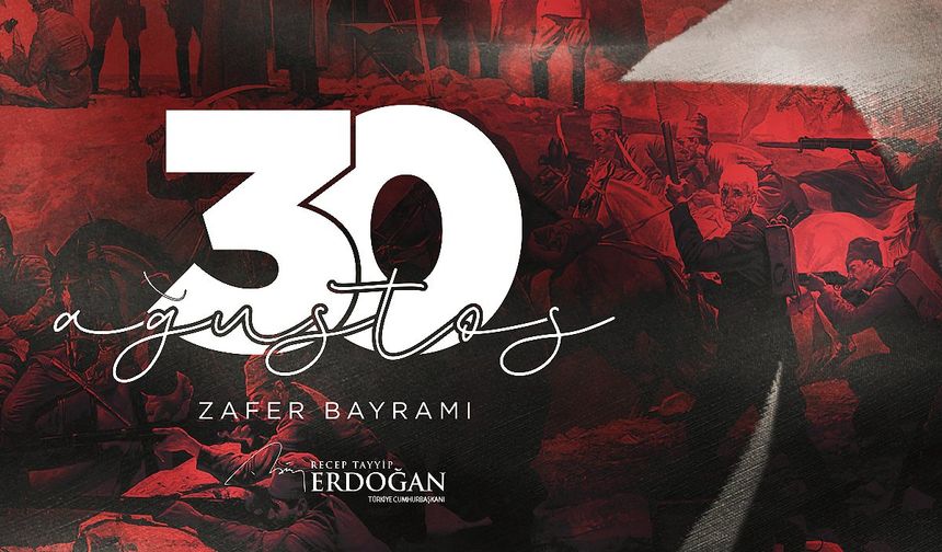 Erdoğan'ın paylaştığı 30 Ağustos kutlamasına dair fotoğrafta Atatürk kesildi