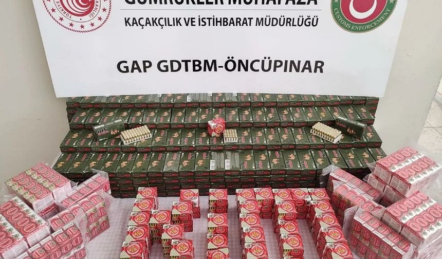 Kilis Öncüpınar Sınır Kapısı'nda 31 bin 950 mermi ele geçirildi