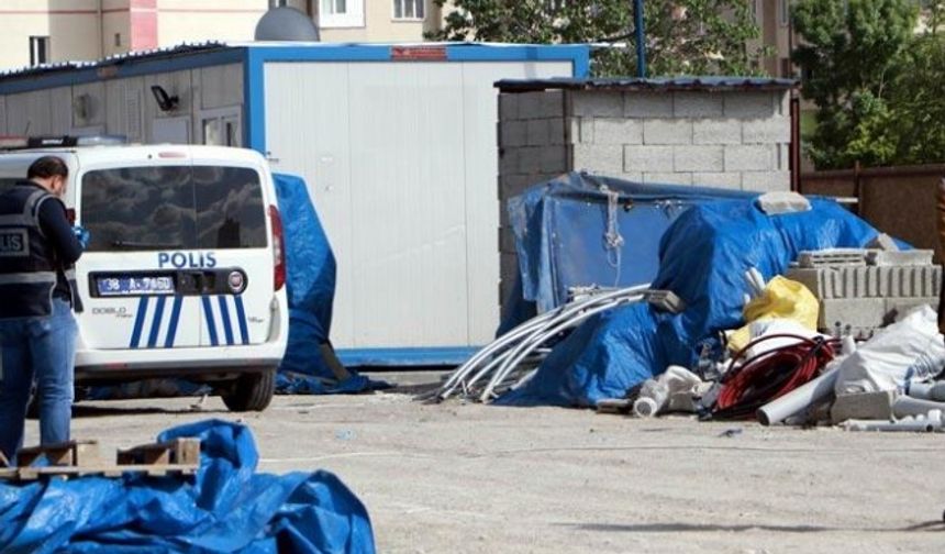 Kayseri'de inşaat bekçiliği yapan Akkoç, kulübede ölü bulundu
