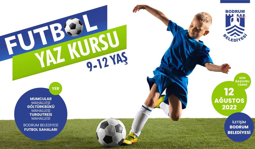 Bodrum Belediyesi'nden ücretsiz futbol kursu