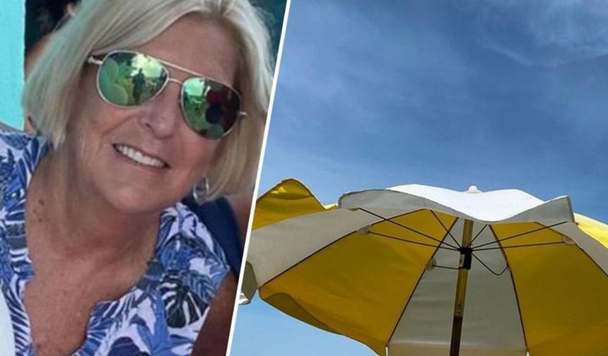 Trajik ölüm: Plajda güneşlenen kadının göğsüne rüzgardan uçan plaj şemsiyesi saplandı