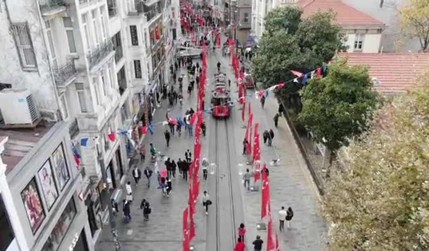İstanbul Valisi, bir hafta sonra İstiklal Caddesi'nin görüntülerini paylaştı