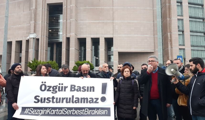 10 Ocak Çalışan Gazeteciler Günü'nde gözaltına alınan gazeteci Sezgin Kartal tutuklandı