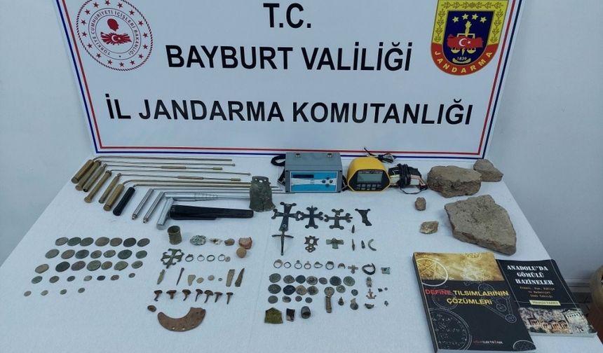 Bayburt merkezli tarihi eser operasyonunda 1 kişi tutuklandı