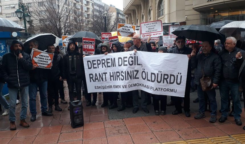 Eskişehir Emek ve Demokrasi Platformu: Suçlusunuz, hesap vermenizi bekliyoruz