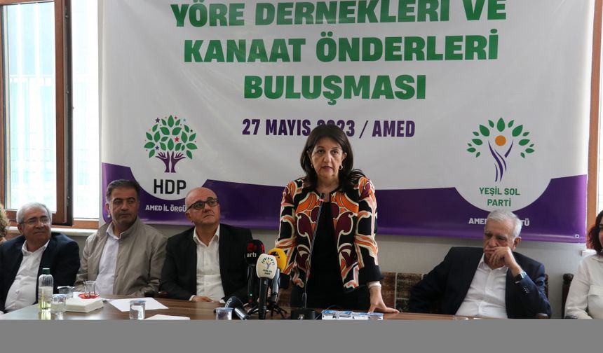 HDP Eş Genel Başkanı Pervin Buldan Diyarbakır'da STK temsilcileriyle buluştu