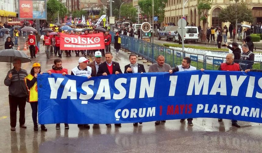 1 Mayıs, Çorum'da coşkuyla kutlandı