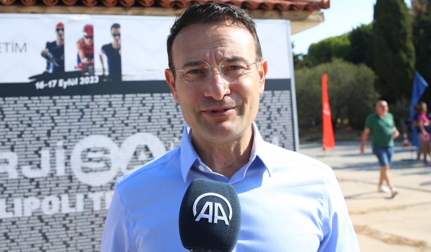 Çanakkale'de "2023 Gelibolu Triatlonu" başladı