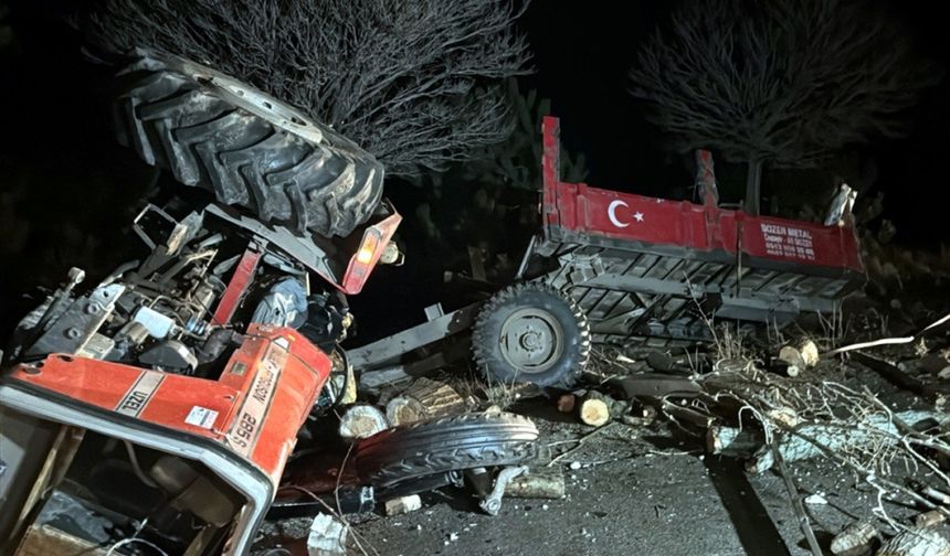 Kırıkkale'de kamyon ile traktör çarpıştı: 1 ölü, 1 yaralı