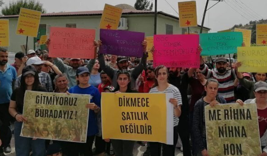 "Hatay Dikmece'de zeytinliklere TOKİ konutu yapılıyor"