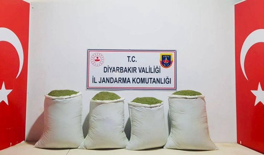 Diyarbakır'da 192 kilogram toz esrar ele geçirildi