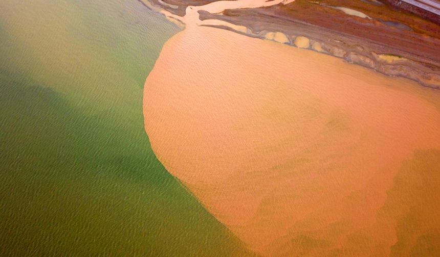 Van Gölü kahverengiye boyandı