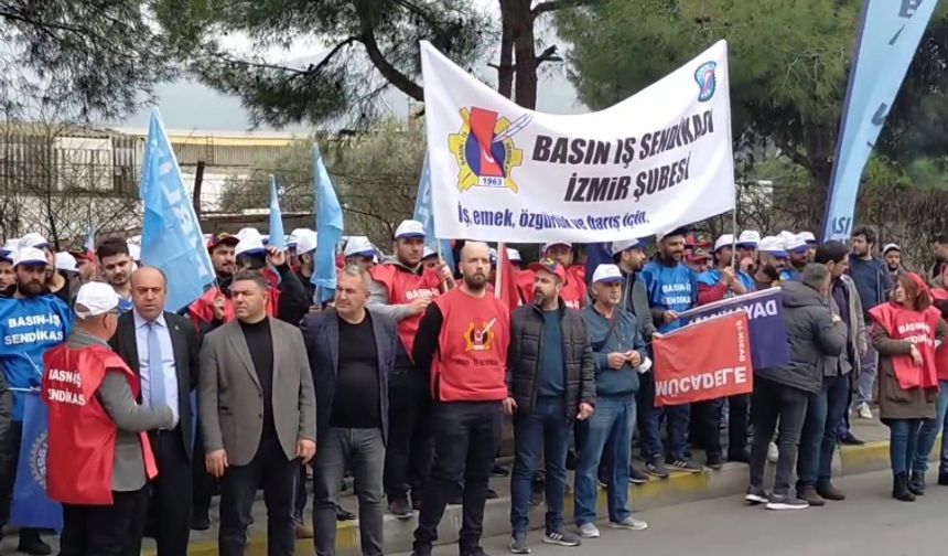 Manisa'da Pilenpak işçileri greve gidiyor