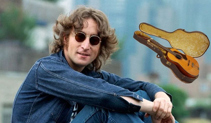 John Lennon'ın 50 yıl sonra bulunan gitarı açık artırmayla satılacak