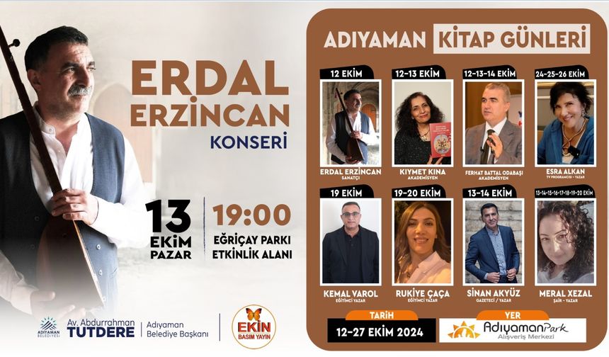 Adıyaman Kitap Günleri 12-27 Ekim tarihlerinde başlıyor