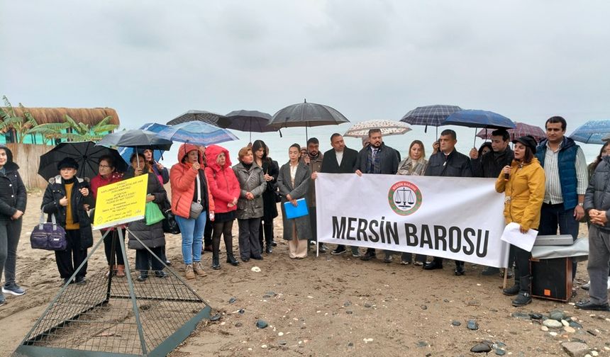 Mersin Barosu'ndan Gümüşkum için çağrı