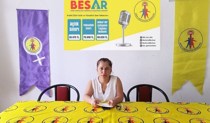 BES Antalya Şube: 4 kişilik bir memur ailesinin 2024 aralık ayı açlık sınırı 30 bin 475 lira