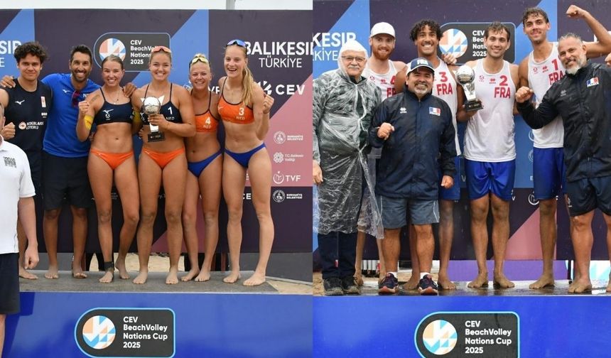 Milletler Kupası'nda şampiyonlar belli oldu: CEV Beach Volley Nations Cup 2025, Burhaniye Ören Plajı’nda tamamlandı