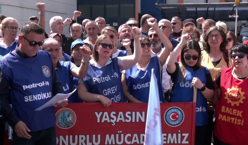 Grevdeki Temel Conta işçilerine mesai arkadaşlarından fiziksel saldırısına uğradı