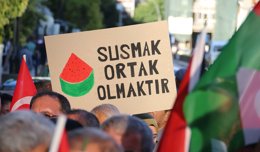 Elazığ'da "İsrail zulmüne hayır" yürüyüşü