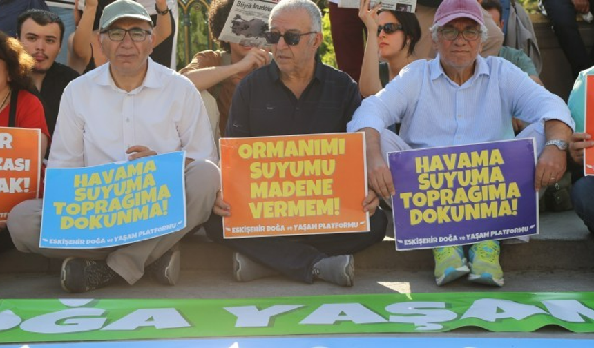 Eskişehir'de doğa mücadelesine karşı "Milli Mücadele" provokasyonu