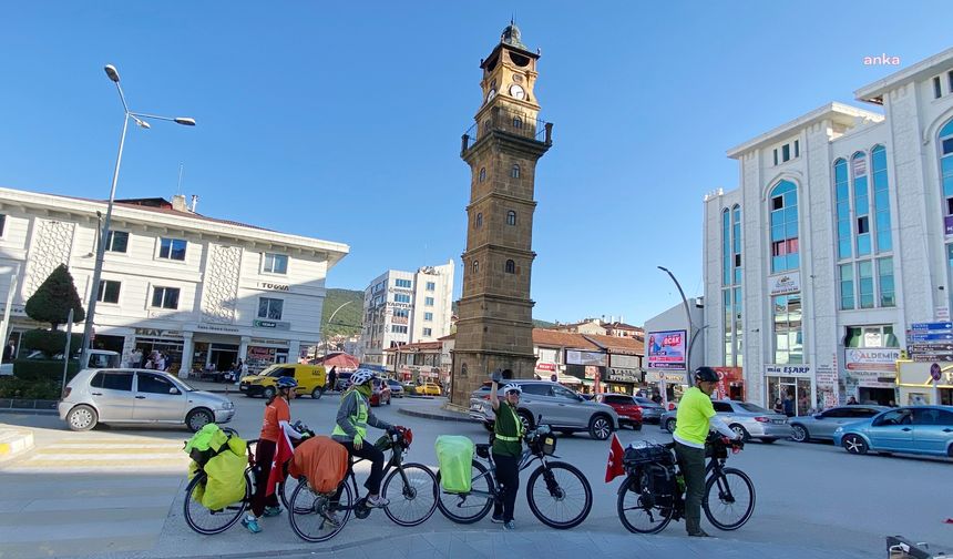 İklim değişikliğine dikkat çekmek isteyen aktivistler Yozgat’ta konakladı