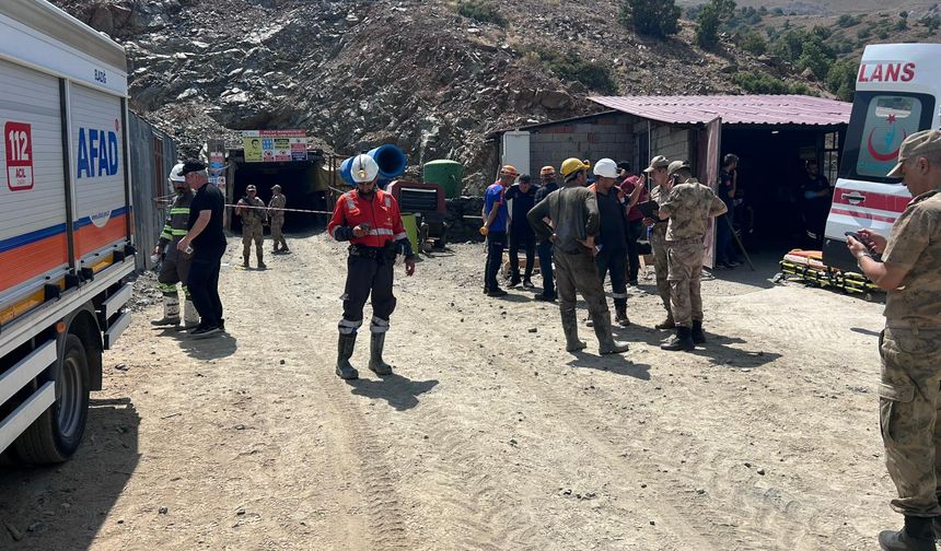 Elazığ'da maden ocağında göçük meydana geldi