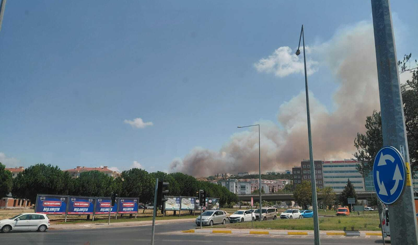 Çanakkale'de çıkan yangın üzerine Onsekiz Mart Üniversitesi'nden öğrencilere kampüsü boşaltın uyarısı yapıldı
