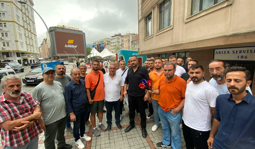 Çoruh Elektrik Dağıtım Şirketi'nde işten çıkarmalara protesto: Asıl hırsız, emekçinin hakkını yiyendir