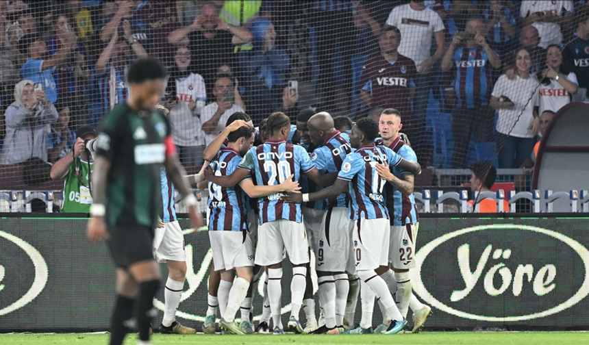 Trabzonspor, Kocaelispor'u 1-0 mağlup etti