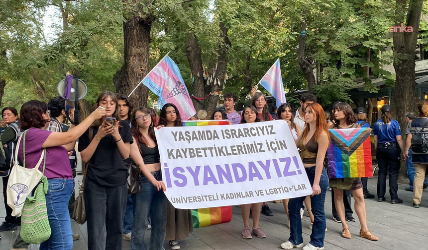 Hilal Özdemir'in öldürülmesini protesto etmek isteyen kadınlara polis müdahalesi