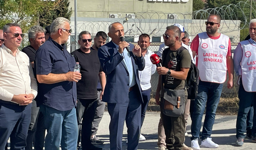 Sendika Üyesi 3 işçi işten atıldı: Lastik-İş'ten Rehau Fabrikası önünde direniş çadırı