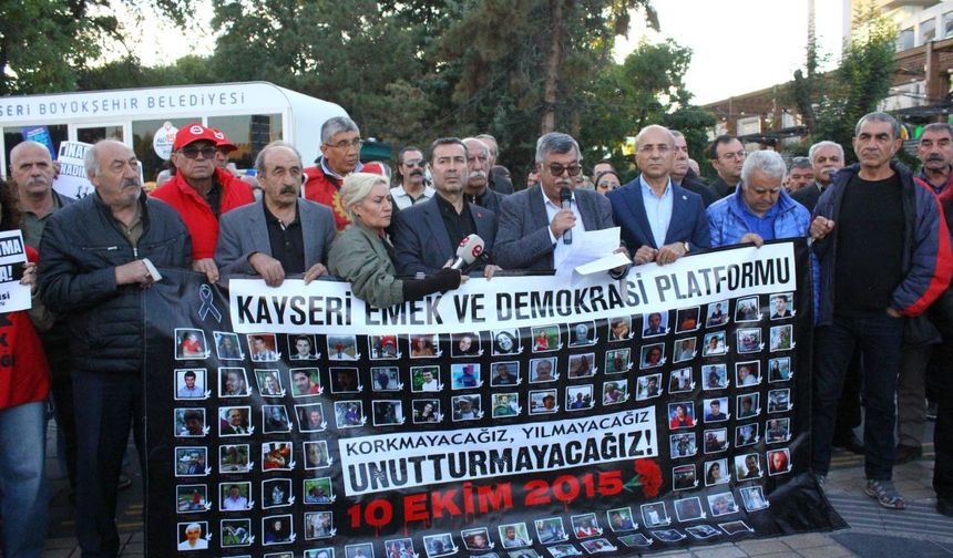 Kayseri’de Gar Katliamı'nın 10. yıl dönümü anması