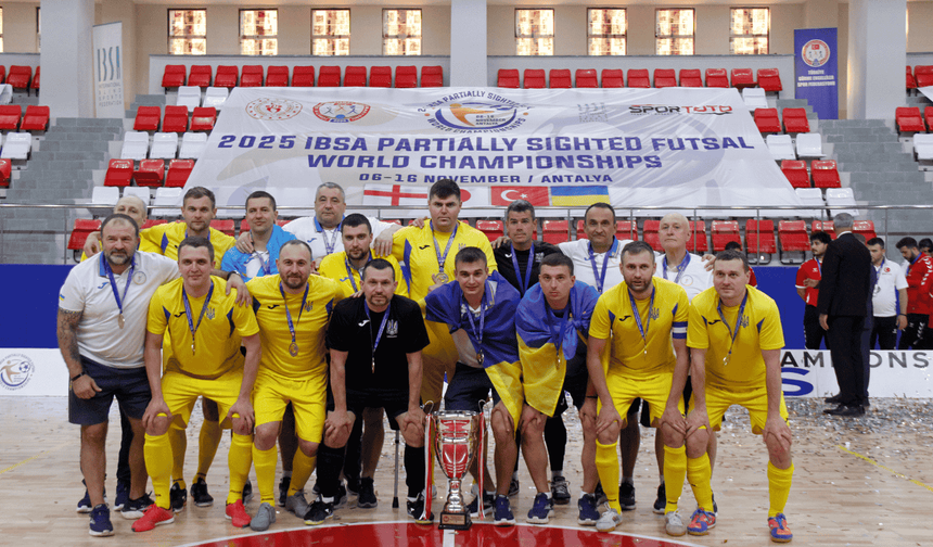 Kısmi Görme Engelliler Futsal Dünya Şampiyonası, Antalya'da sona erdi