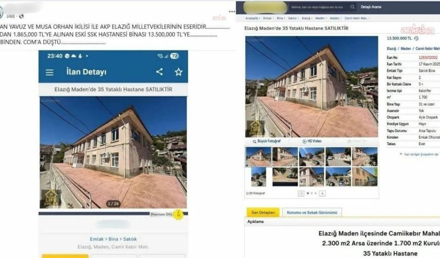 SGK'nin sattığı hastane binası 7 ay sonra 13,5 milyon liraya satışa çıkarıldı