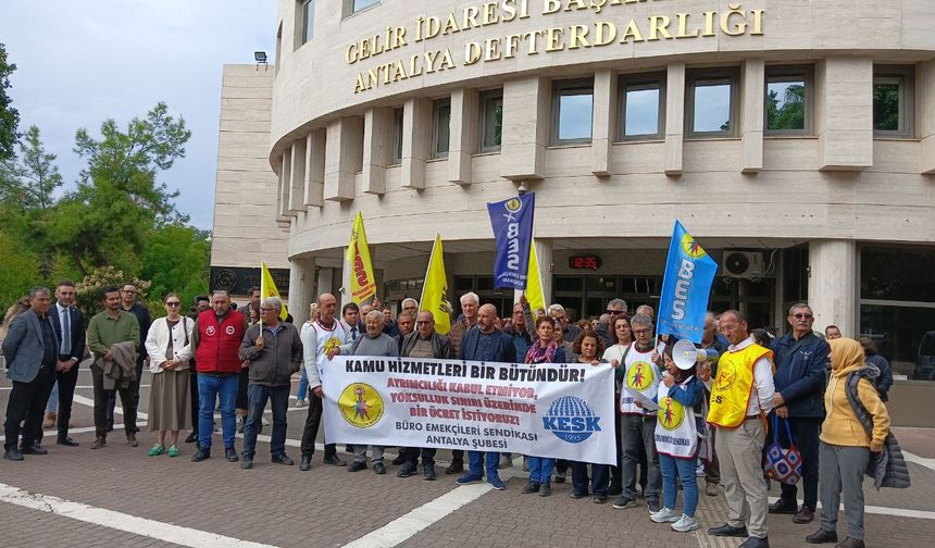 BES Antalya Şubesi: Kamu hizmetleri bir bütündür, yoksulluk sınırı üzerinde ücret istiyoruz