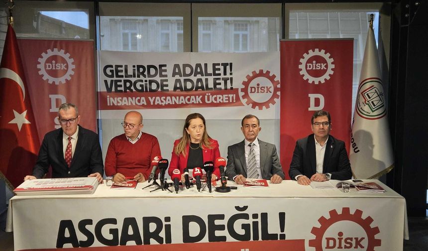 DİSK'ten asgari ücret talebi: Enflasyon tek haneye düşene kadar yılda iki kez güncellenmeli