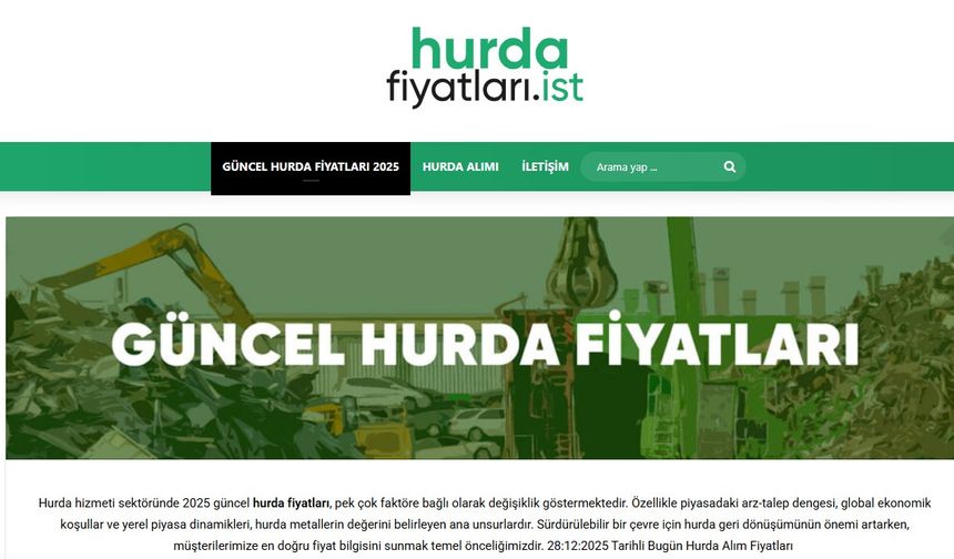 Hurda Sarı Fiyatları